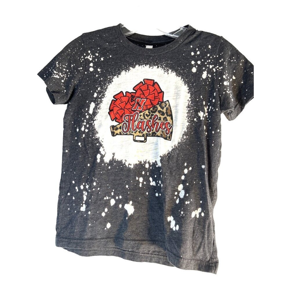 Bella-Canvas Kids Girls Graphic T-Shirt Gray Multi Size M 10-12